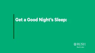 Download Get a Good Night's Sleep MP3