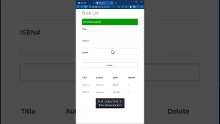 Build a Book List App in HTML CSS JavaScript with LocalStorage
