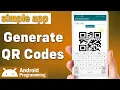 QR Code Generator in android - learn to generate QR codes in android with zxing library