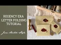 Regency Era Letter Folding Tutorial - Jane Austen Style
