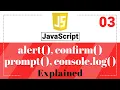 JavaScript Methods alert prompt confirm dialog boxes - JavaScript Tutorial