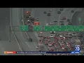 Motorcyclist struck in multi-vehicle pileup on 110 Freeway in South Los Angeles