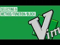 VIM Selecting a Block