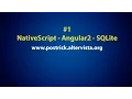 SQLite in a NativeScript App with Angular 2