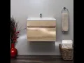 Installation for the Denver Valore Floating Vanity with Polymarble Resin Basin - Washed Shale