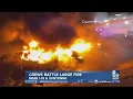 NLV Fire and Rescue battle put out large fire near I-15 and Cheyenne