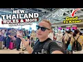 De nieuwe regels vanaf BANGKOK Airport | Visa, luchthavencontroles en drankwetten en meer #live...