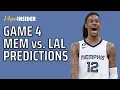 Monday NBA Predictions and Best Bets Memphis Grizzlies vs Los Angeles Lakers April 24 2023