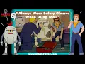 M A S K Cartoon Safety Tip Always Wear Safety Glasses When Using Tools