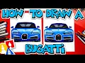 How To Draw A Bugatti Chiron Front View