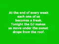 Special D - Come Wth Me (Lyrics)