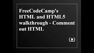 FreeCodeCamp - Basic HTML and HTML5 walkthrough