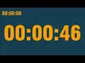 46 second timer with end alarm time elapsed and progress bar