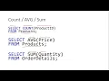 DBMS SQL query to find SUM COUNT AVERAGE of attribute SQL