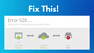 How to Fix 520 Error code Web Server is returning an Unknown error 520 error code solution