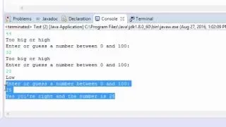 Java while loop compare two numbers if they match