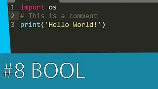 PYTHON 3 TUTORIAL - DATATYPES THE BOOL DATATYPE