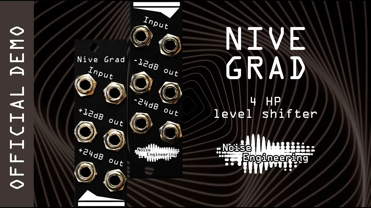 Noise Engineering Nive Grad モジュラーシンセ Noise Engineering Nive Grad Stereo/Dual-Mono Level Shifter - Black
