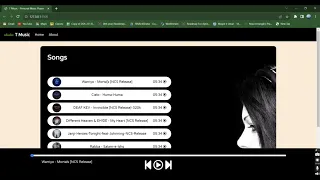 Respnsive Music Player Music Player using HTML CSS Javascript Beginner Music Player Project