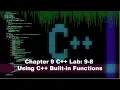 Principles of Programming Chapter 9 C Labs 9-8 Using C Built-in Functions