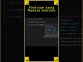 How to Find sum from number type array using reduce function Javascript Shorts