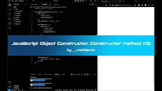 JavaScript Object Constructor Constructor method