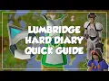 Lumbridge Hard Diary Quick Guide - Old School