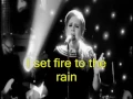 Download Lagu ADELE - Set Fire To The Rain [HD]- Video Lyrics (Legendado em Inglês)