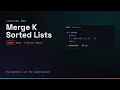 Merge K Sorted Lists - LeetCode 23 Priority Queue Heap