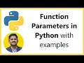 Function Parameters in Python Amit Thinks