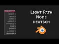 Light Path Node Material Shader Nodes Nodevember Blender 3 Tutorial deutsch