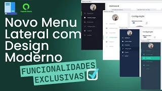 Vídeo #141 - Novo Menu Lateral em VBA - Design Moderno e Profissional!