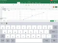 Excel Linear Trendline on iPad