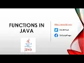 Java Tutorial for Beginners - Functions In Java