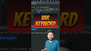 Var Keyword in Java