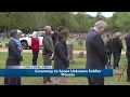 Ceremony in Wednesday honors city s