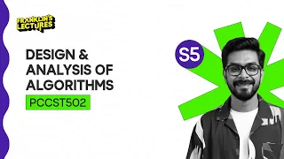 B Tech S5 Design Analysis of Algorithms CSE Franklin s lectures KTU