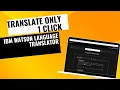 IBM Watson language Translator