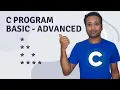 C Program English Tutorial 100 Pattern hollow triangle