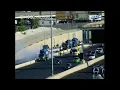 Traffic cameras show authorities responding to the I-15 garbage fire