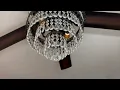 Crystal Ceiling Fan 52 Silent Fandelier w Remote
