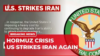 breaking us bombs iranian port cities as irgc closes strait of hormuz
