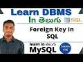 Foreign Key in Sql in Telugu DBMS Tutorial MySQL