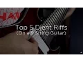 Top 5 Djent Guitar Riffs On A 9 String Guitar