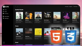 Build a Spotify Clone with HTML CSS