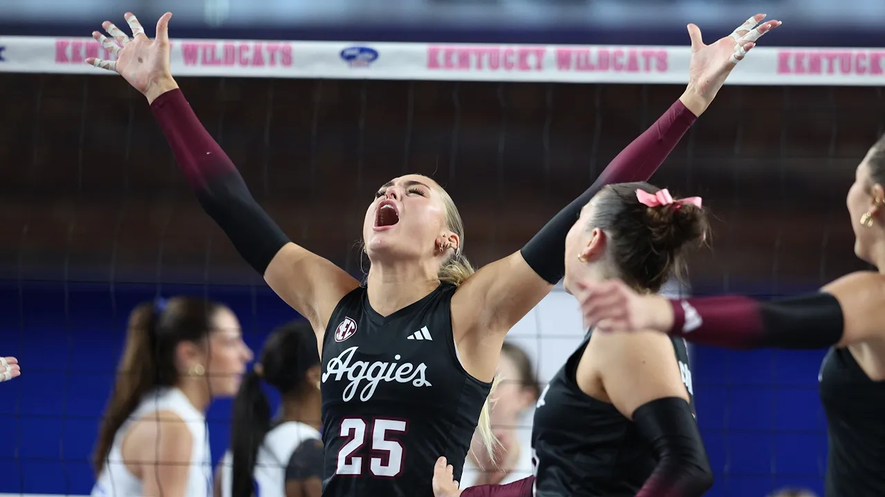 Volleyball Highlights: A&M 3, Kentucky 0