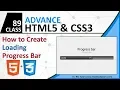 How to Create Progress Bar - HTML5 and CSS3 Tutorial For Beginners