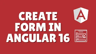 How to create Form in Angular 16 with Reactive forms