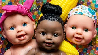 100,000 ORBEEZ BATH! 🛁 ASMR Doll Emotion Reveal