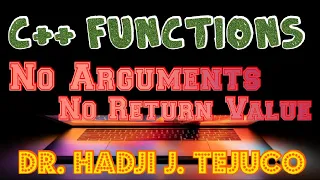 C Tutorial Series - Functions No Arguments and No Return Value vlog
